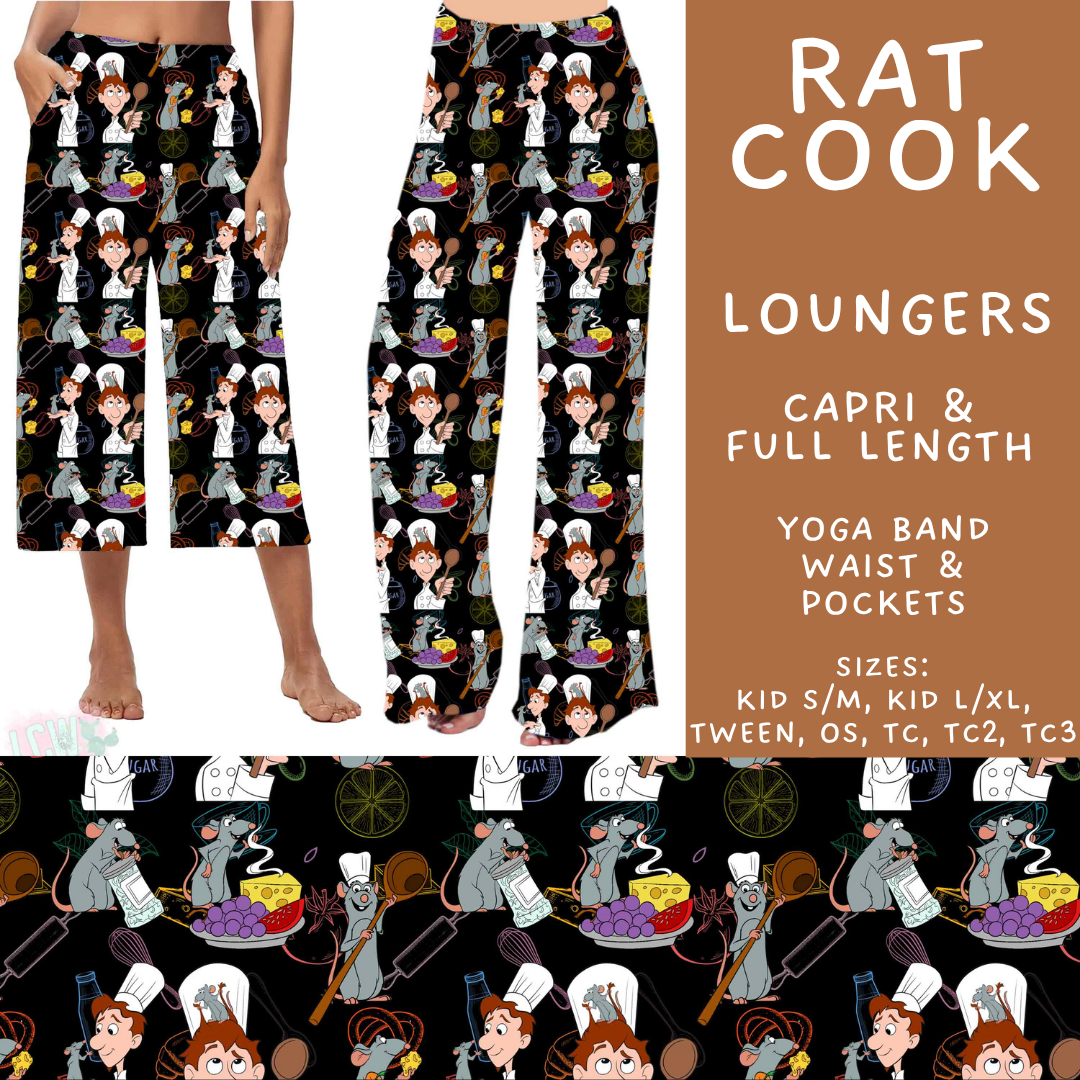 Batch #572 - Magical Faves 23 - Closes 8/19 - ETA mid October - Rat Cook Capri and Full Length Loungers