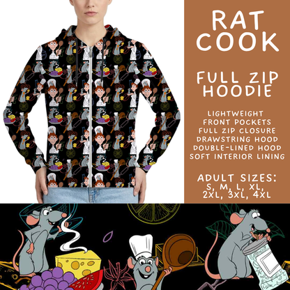 Batch #572 - Magical Faves 23 - Closes 8/19 - ETA mid October - Rat Cook Full Zip Hoodie