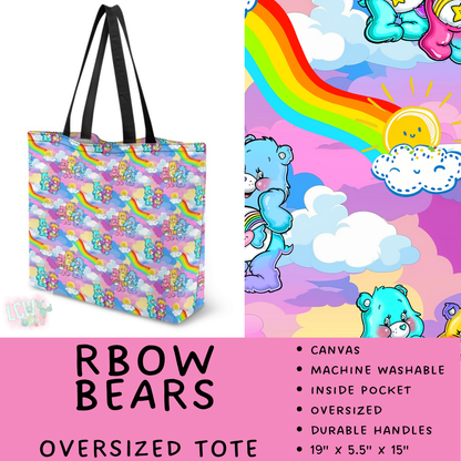 Batch #609 - Travel Collection 2 - Closes 11/6 - ETA early Jan - RBow Bears Oversized Totes