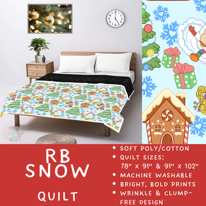 Batch #597 - Christmas Quilts - Closes 10/12 - ETA early Dec - RB Snow Quilt