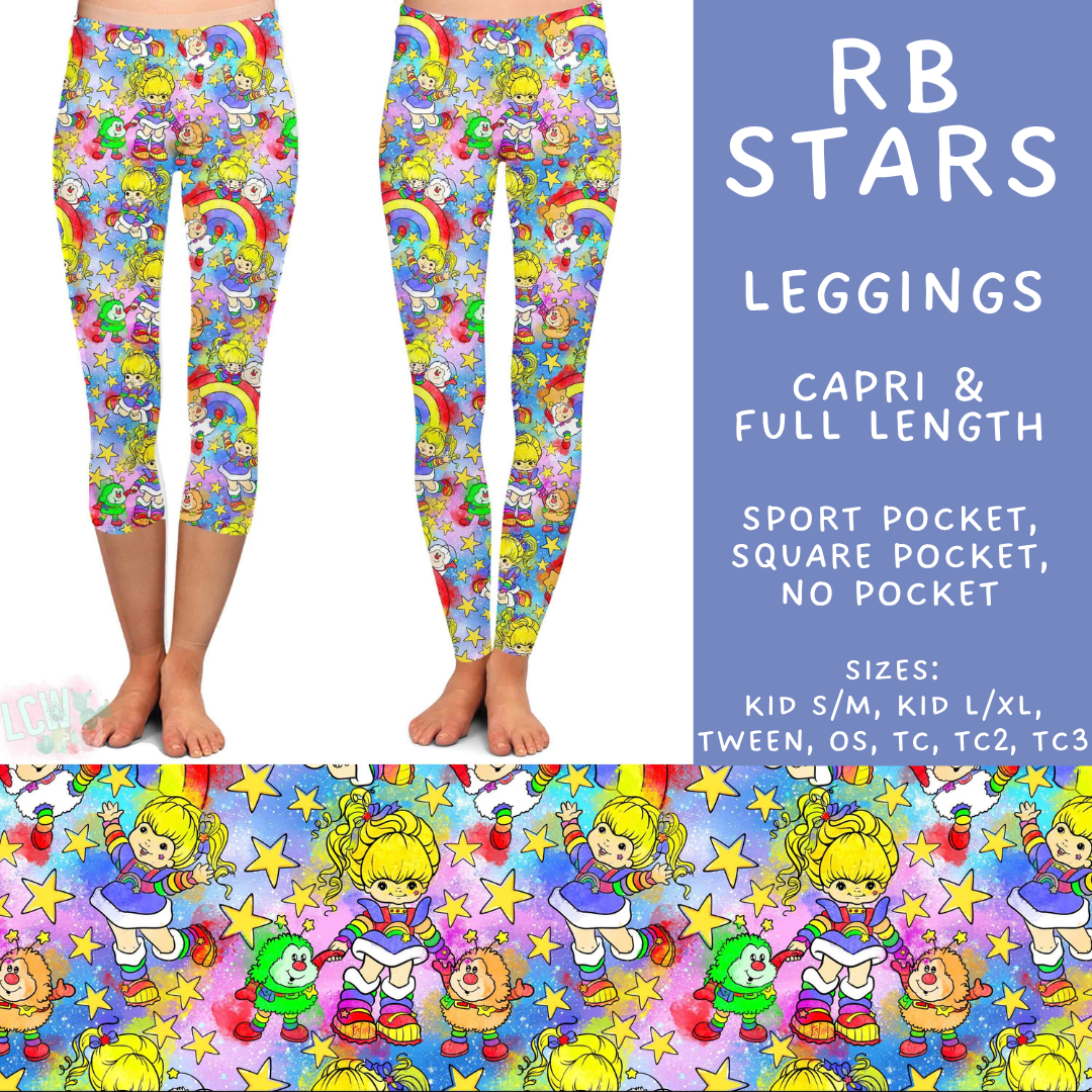 Batch #601 - Cool Characters 19 - Closes 10/21 - ETA mid Dec - RB Stars Full and Capri Length Leggings