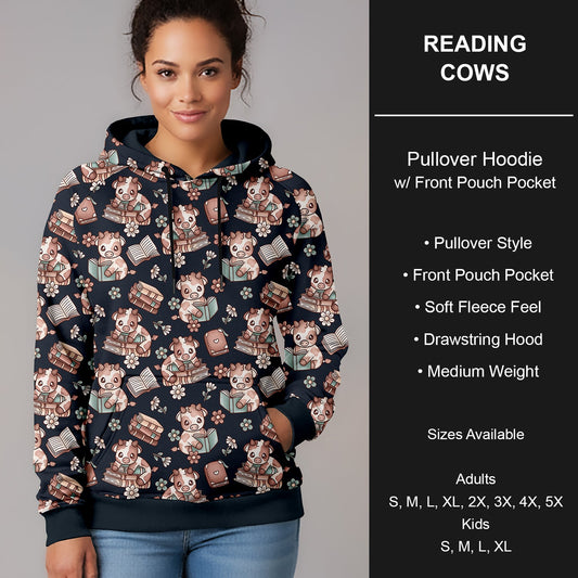 B266 - Preorder Reading Cows Pullover Hoodie (Closes 12/17. ETA late Feb.)