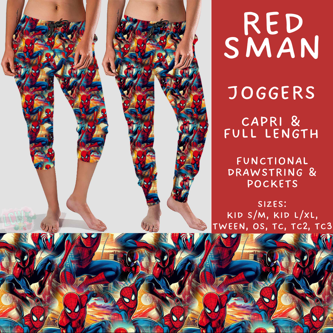 Batch #589 - August Request Run - Closes 9/23 - ETA mid/late Nov - Red SMan Full and Capri Length Joggers