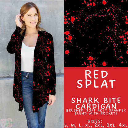 Batch #560 - Halloween 4 - Closes 7/26 - ETA late Sept - Red Splat Cardigan
