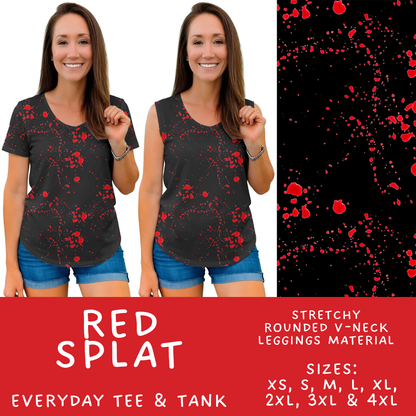 Batch #560 - Halloween 4 - Closes 7/26 - ETA late Sept - Red Splat Everyday Tank & Tee
