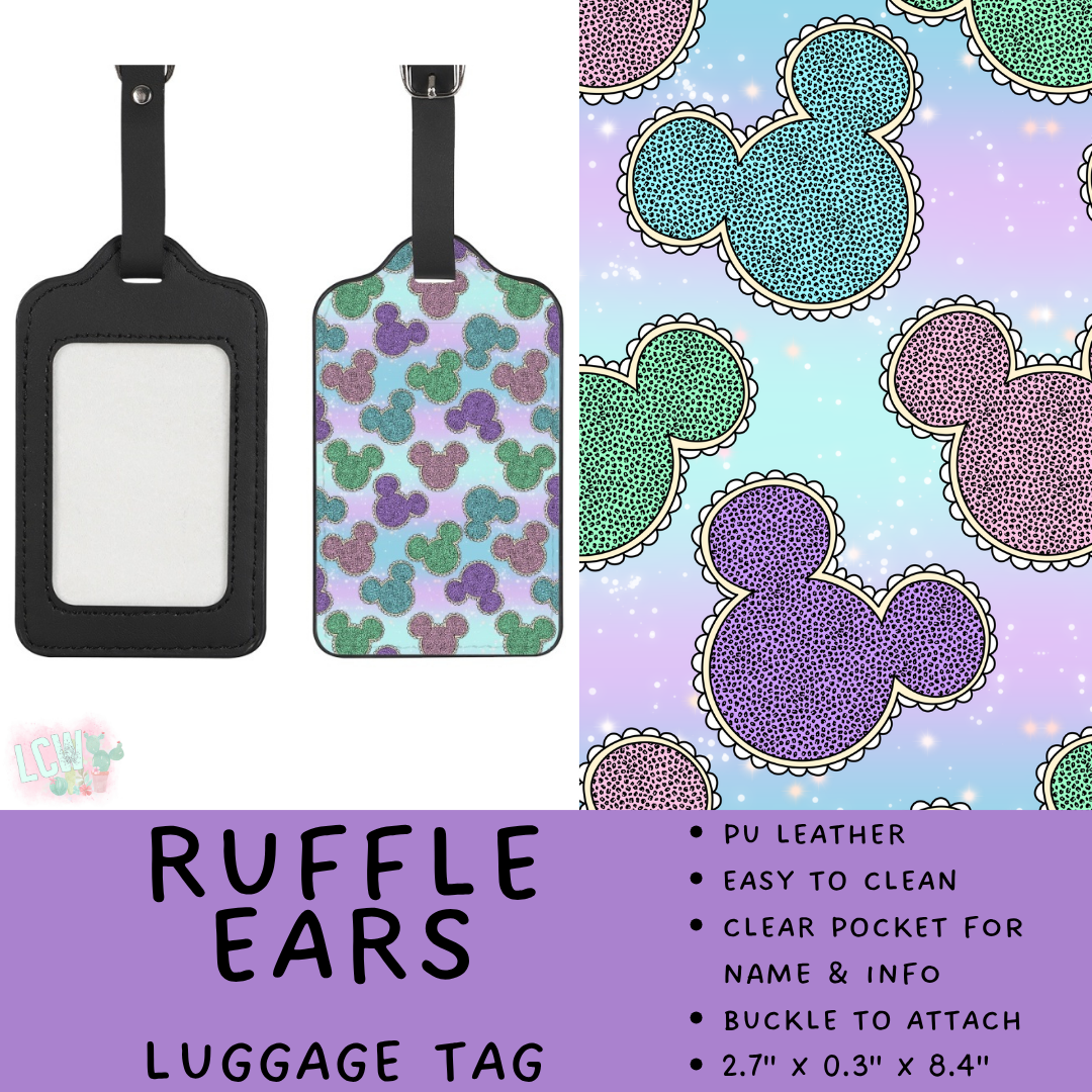 Batch #609 - Travel Collection 2 - Closes 11/6 - ETA early Jan - Ruffle Ears Luggage Tag