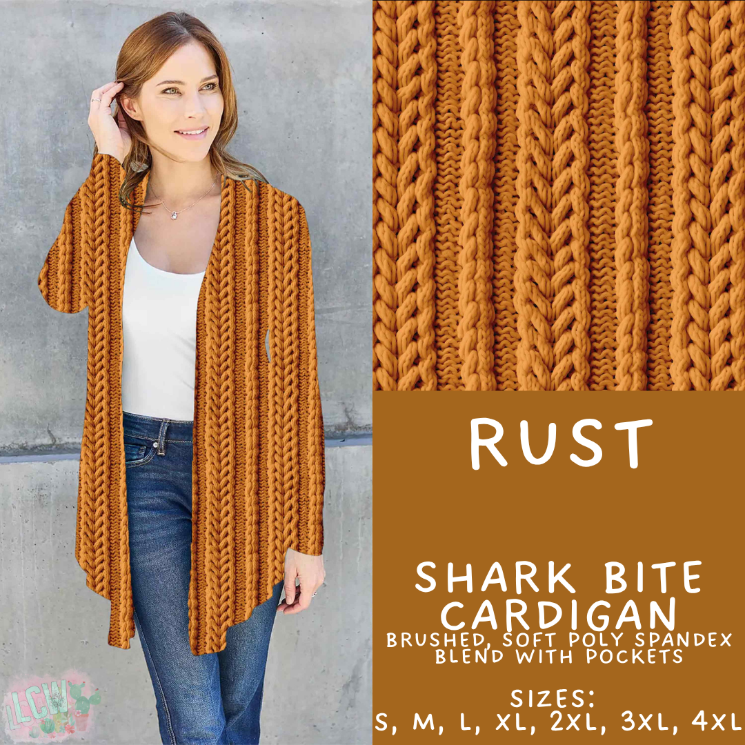 Batch #596 - Sweater Weather - Closes 10/9 - ETA early Dec - Rust Cardigan