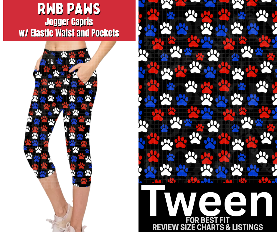 RWB Paws Jogger Capri