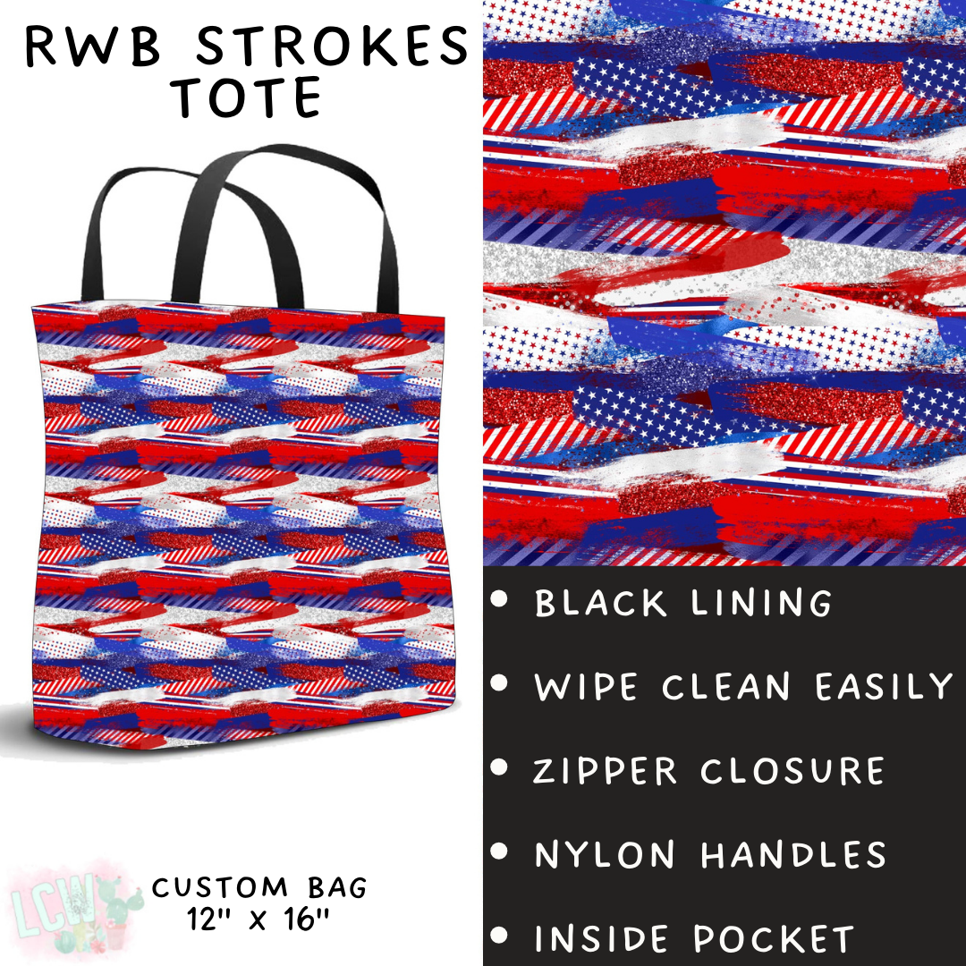 Batch #294 - Brush Strokes - Closes 2/26 - ETA mid/late April - RWB Strokes Tote