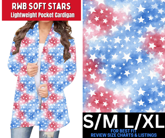 RWB Soft Stars Pocket Cardigan