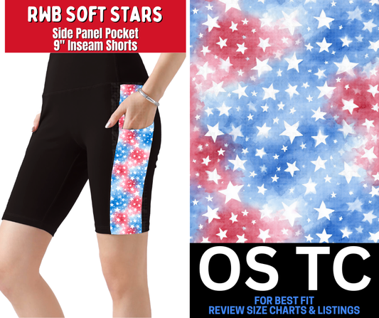 RWB Soft Stars Side Panel Pocket Jamaica Shorts