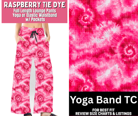 Raspberry Tie Dye Full Length Lounge Pants