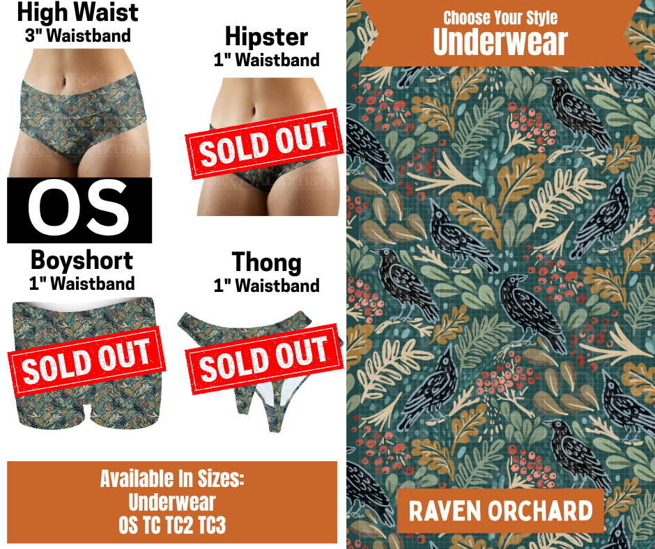 Raven Orchard High Waist Underwear