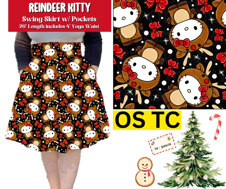 Reindeer Kitty Swing Skirt