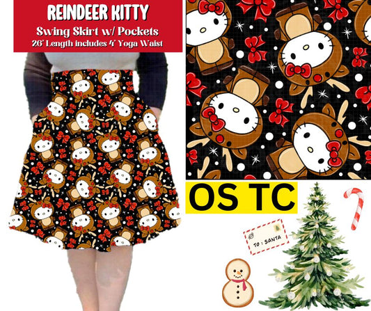 Reindeer Kitty Swing Skirt