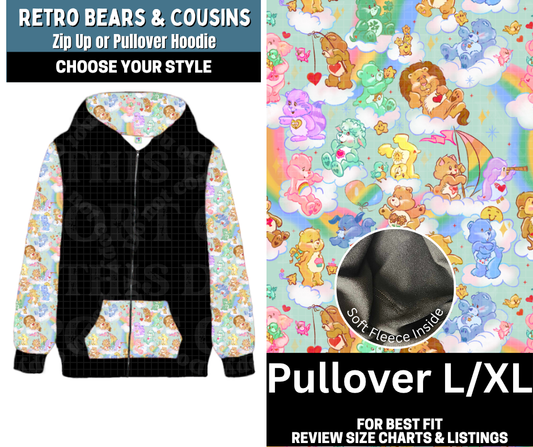 Retro Bears & Cousins Pullover Hoodie