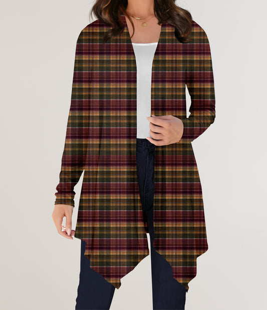 RTS - Rustic Autumn Plaid Cardigan w/ Pockets