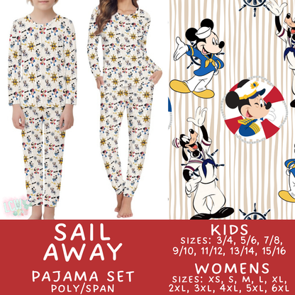 Batch #590 - Magical Family Pajamas - Closes 9/18 - ETA mid Nov - Sail Away Women's & Kid's Pajama Set