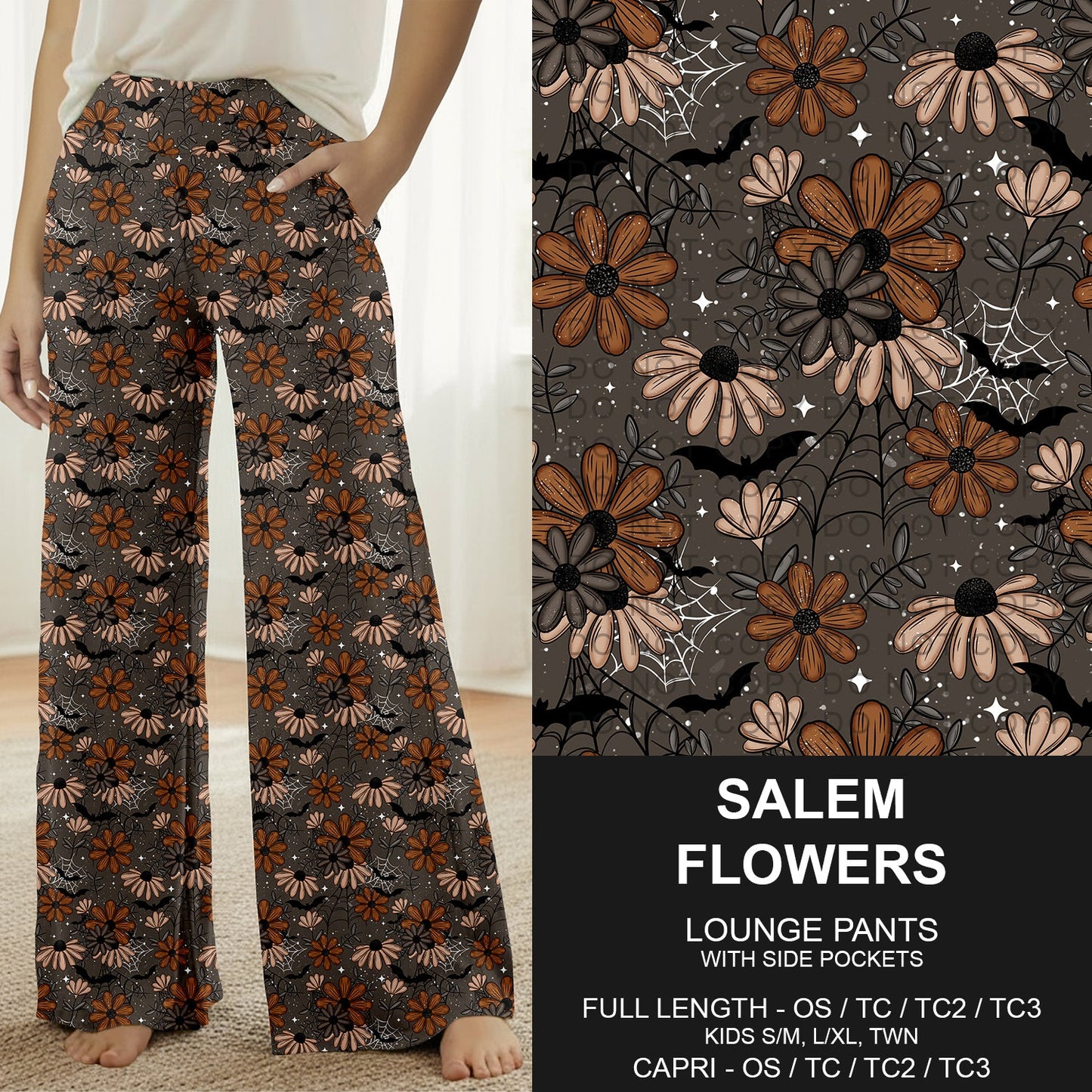 B299 - Preorder Salem Flowers Lounge Pants (Closes 7/12. ETA: mid Sept.)