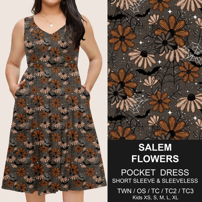 B302 - Preorder Salem Flowers Pocket Dress (Closes 7/24. ETA: early Oct)