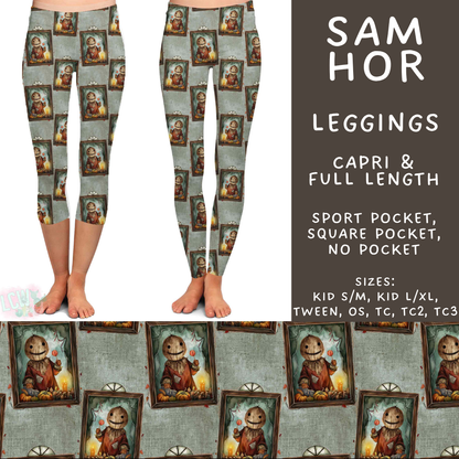 Batch #571 - Horror Windows - Closes 8/17 - ETA mid Oct - Sam Hor Full and Capri Length Leggings