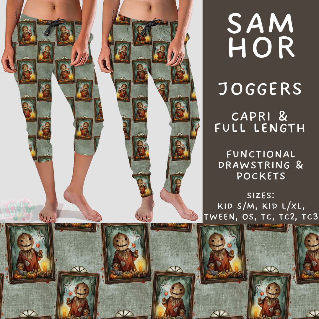 Batch #571 - Horror Windows - Closes 8/17 - ETA mid Oct - Sam Hor Full and Capri Length Joggers