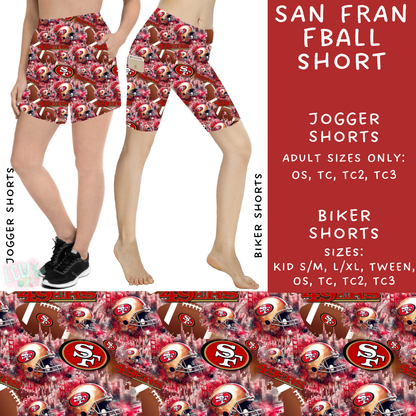 Ready To Ship - San Fran Fball Biker Shorts - OS