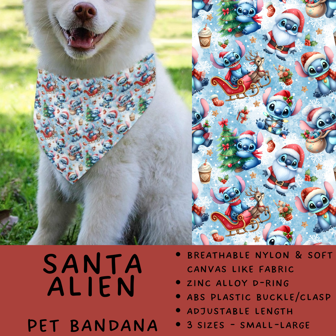 Batch #576 - Pet Gear 2 - Closes 8/28 - ETA late October - Santa Alien Pet Bandana