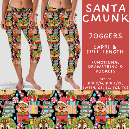 Batch #598 - Magical Character Christmas 2 - Closes 10/14 - ETA early Dec - Santa CMunk Full and Capri Length Joggers