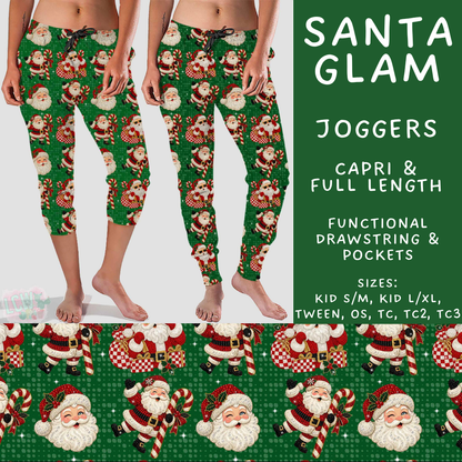 Batch #600 - Jingle all the Way 2 - Closes 10/19 - ETA early/mid Dec - Santa Glam Full and Capri Length Joggers