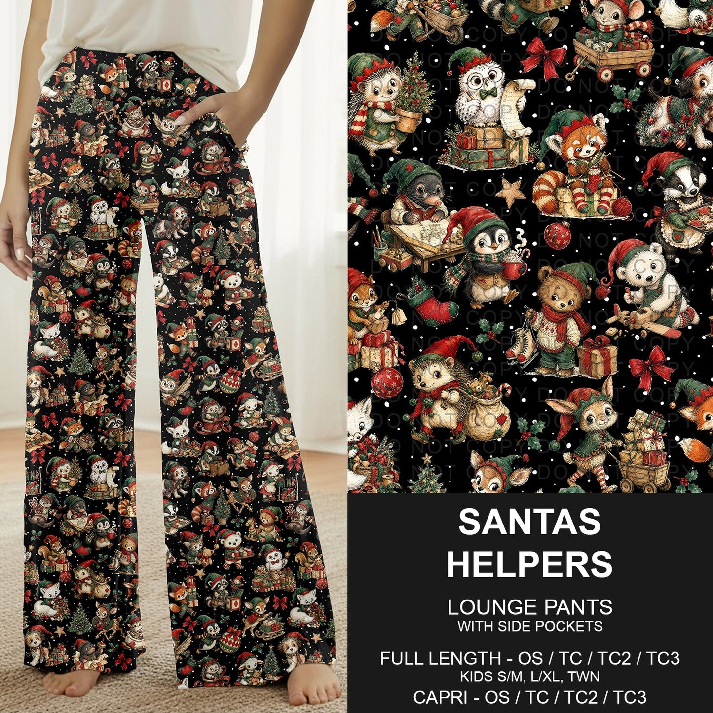 B312 - Preorder Santas Helpers Lounge Pants (Closes 9/13. ETA: mid Nov.)