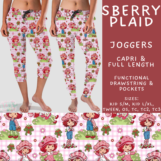 Batch #544 - Cool Characters 16 - Closes 6/17 - ETA mid August - SBerry Plaid Full and Capri Length Joggers