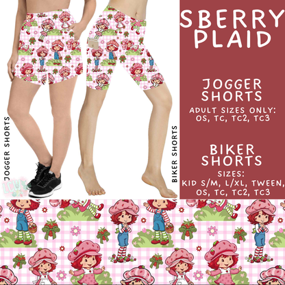 Batch #544 - Cool Characters 16 - Closes 6/17 - ETA mid August - SBerry Plaid Biker & Jogger Shorts