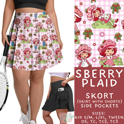 Batch #544 - Cool Characters 16 - Closes 6/17 - ETA mid August - SBerry Plaid Skort