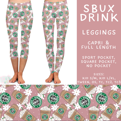 Batch #592 -  Fun Run 27 - Closes 9/30 - ETA late Nov - SBux Drink Full and Capri Length Leggings