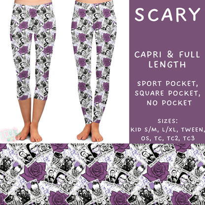 Batch #277 - December Request Run - Closes 1/27 - ETA late March - Scary Full and Capri Length Leggings