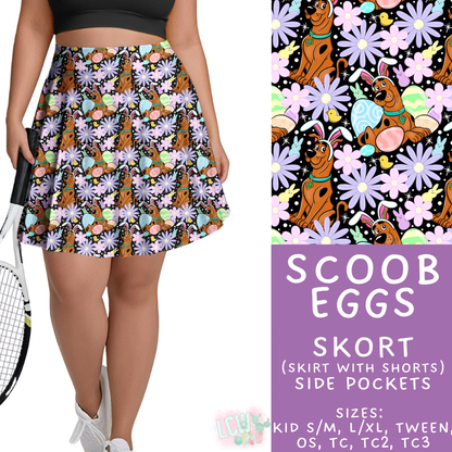 Batch #477 - Magical Character Easter - Closes 1/12 ETA - Early March - Scoob Eggs Skort