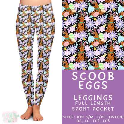 Batch #477 - Magical Character Easter - Closes 1/12 ETA - Early March - Scoob Eggs Full Length Leggings