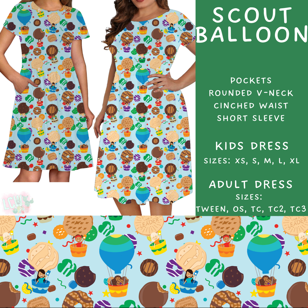 Batch #610 - Cookie Dealer 3 - Closes 11/9 - ETA early Jan - Scout Balloon Women's & Girls Dresses