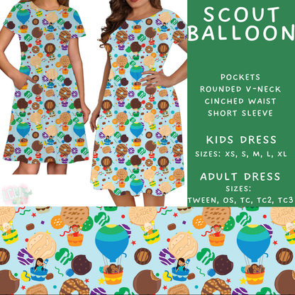 Batch #610 - Cookie Dealer 3 - Closes 11/9 - ETA early Jan - Scout Balloon Women's & Girls Dresses