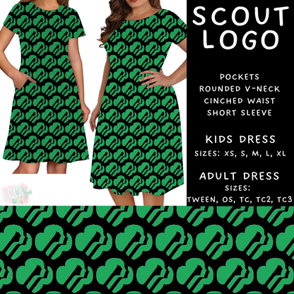 Batch #610 - Cookie Dealer 3 - Closes 11/9 - ETA early Jan - Scout Logo Women's & Girls Dresses