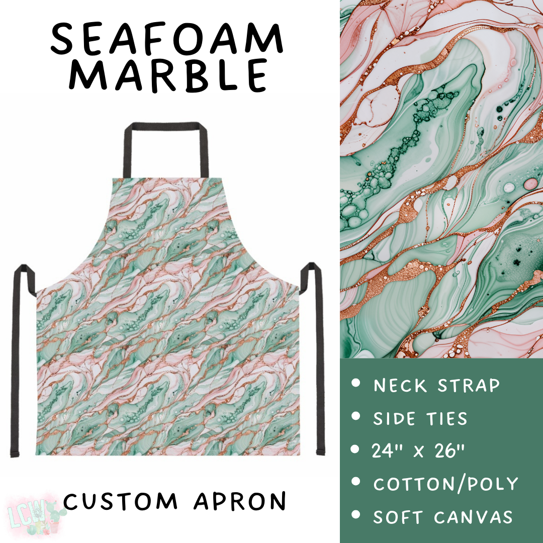 Batch #476 - Bake Off - Closes 1/16 - ETA early/mid March - Seafoam Marble Apron