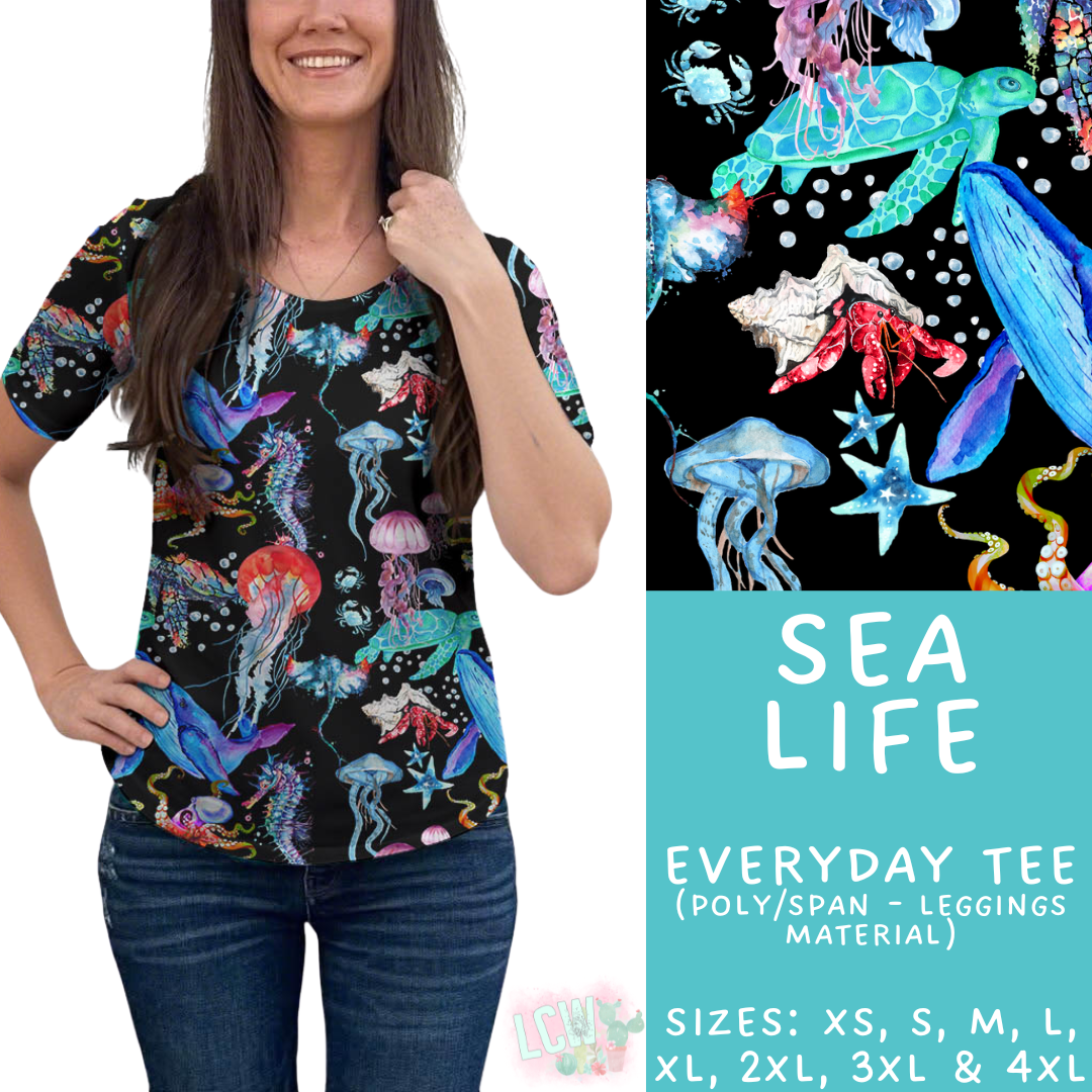Batch #530 - Sea Life - Closes 5/15 - ETA mid July -  Sea Life Everyday Tee