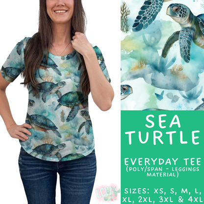 Batch #530 - Sea Life - Closes 5/15 - ETA mid July -  Sea Turtle Everyday Tee