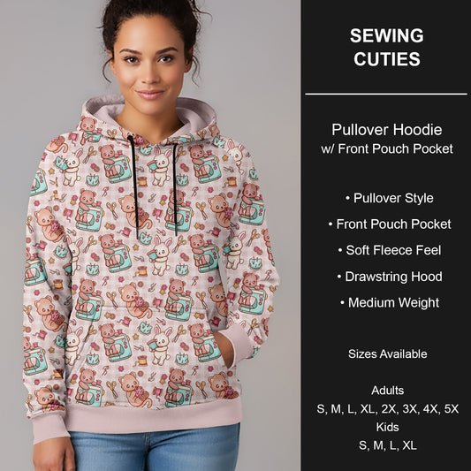 B266 - Preorder Sewing Cuties Pullover Hoodie (Closes 12/17. ETA late Feb.)