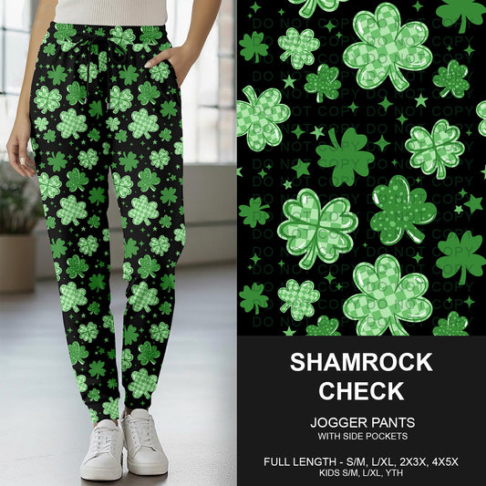 B268 - Preorder Shamrock Check Joggers (Closes 12/28. ETA mid Feb.)