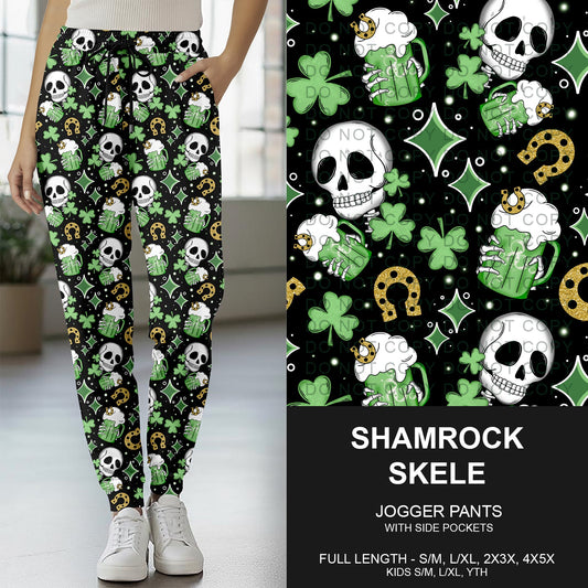 B268 - Preorder Shamrock Skele Joggers (Closes 12/28. ETA mid Feb.)