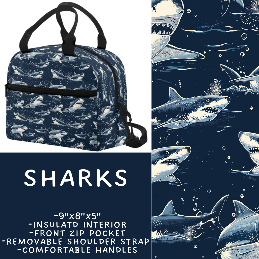 Batch #545 - Back to School 3 - Closes 6/19 - ETA early/mid August - Sharks Lunch Box