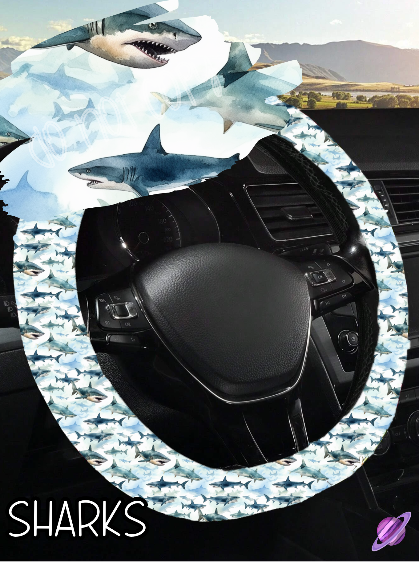 Sharks - Steering Wheel Cover Roud 7 - Preorder Closes 3/1