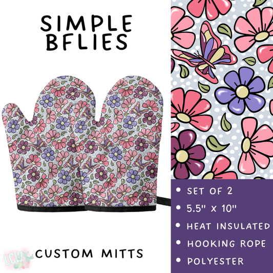 Batch #476 - Bake Off - Closes 1/16 - ETA early/mid March - Simple BFlies Oven Mitts